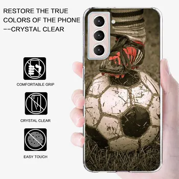 כדורגל כדורגל עיצוב הטלפון Case For Samsung A04 A04S A14 A24 A34 A54 Galaxy Note 20 אולטרה 10 לייט 9 8 M52 M51 M32 M30S M2